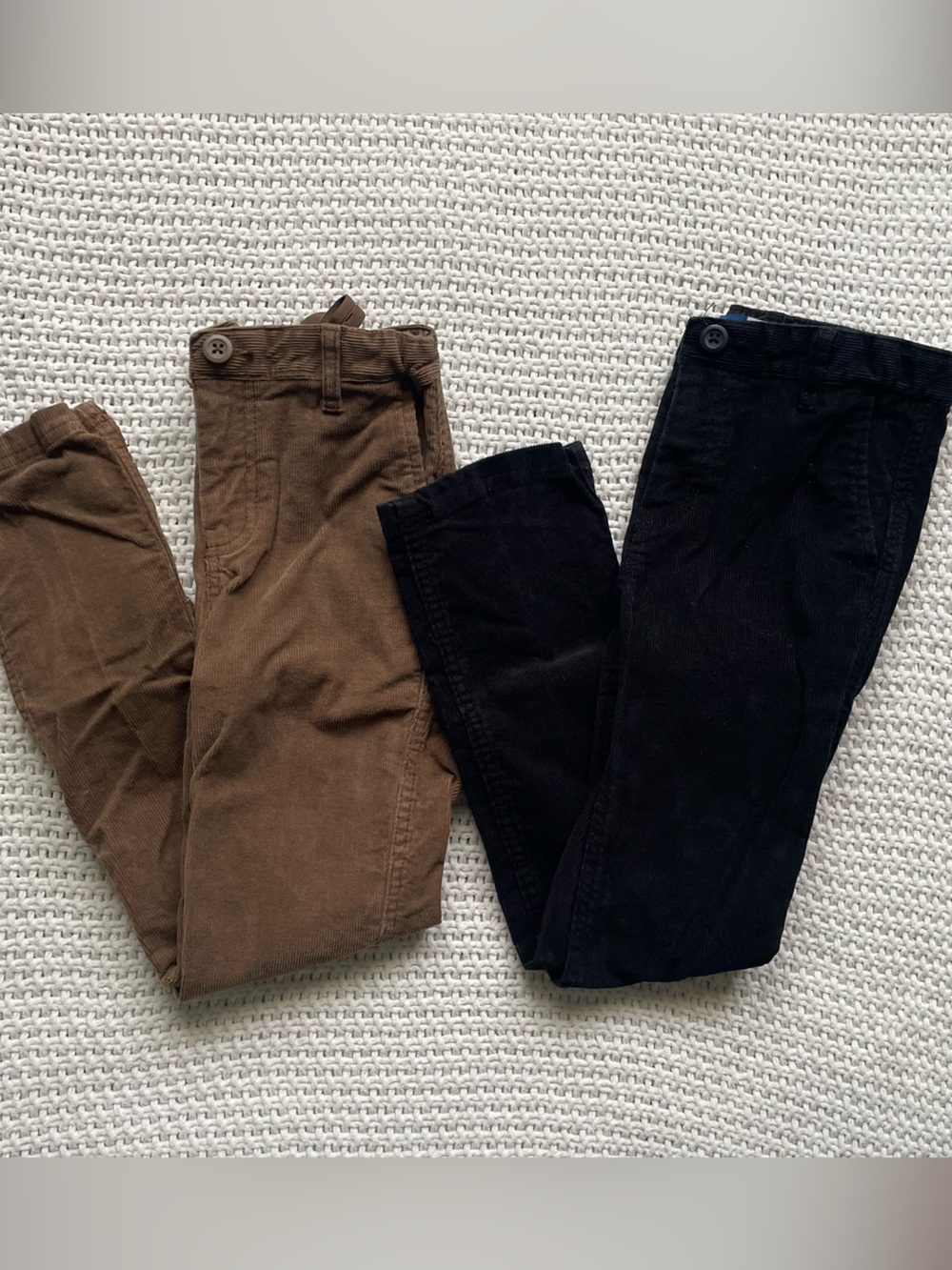 Old Navy Kids Corduroy Slim Pants - Black and Brown